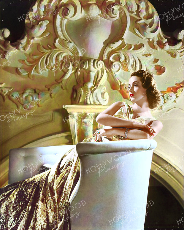 Danielle Darrieux Golden Glimmer 1938 by RAY JONES | Hollywood Pinups Color Prints