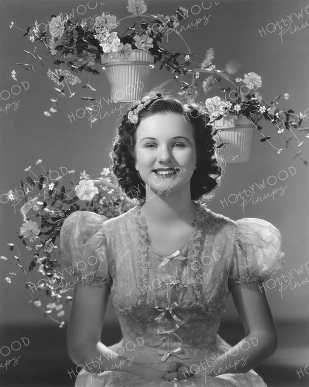 Deanna Durbin Flower Pots 1936 by RAY JONES | Hollywood Pinups Color Prints