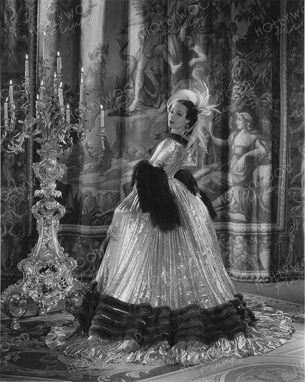 Dolores Del Rio MADAME DU BARRY 1934 Lavish Gown | Hollywood Pinups Color Prints