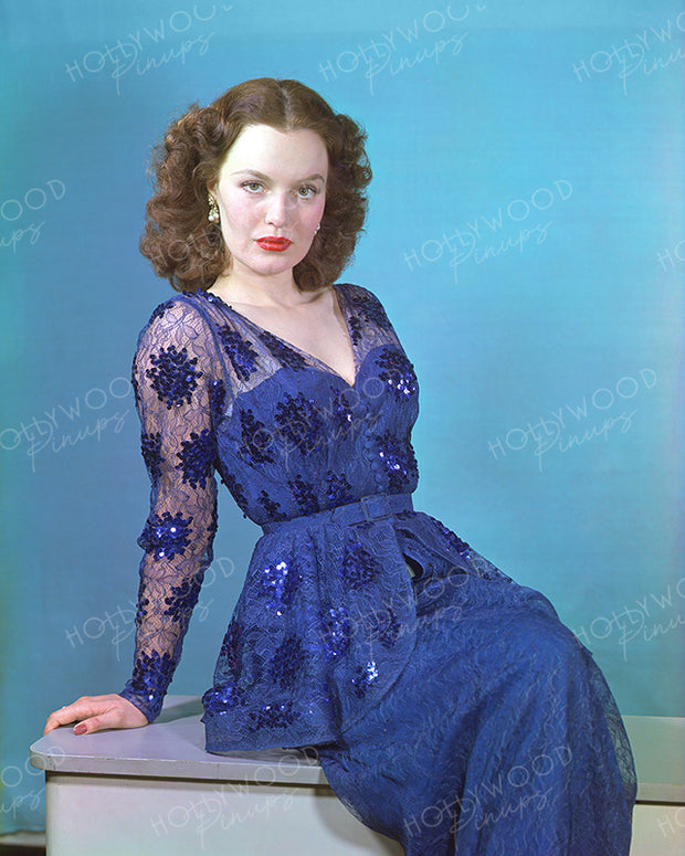Dorothy Hart Sapphire Blue 1948 | Hollywood Pinups Color Prints