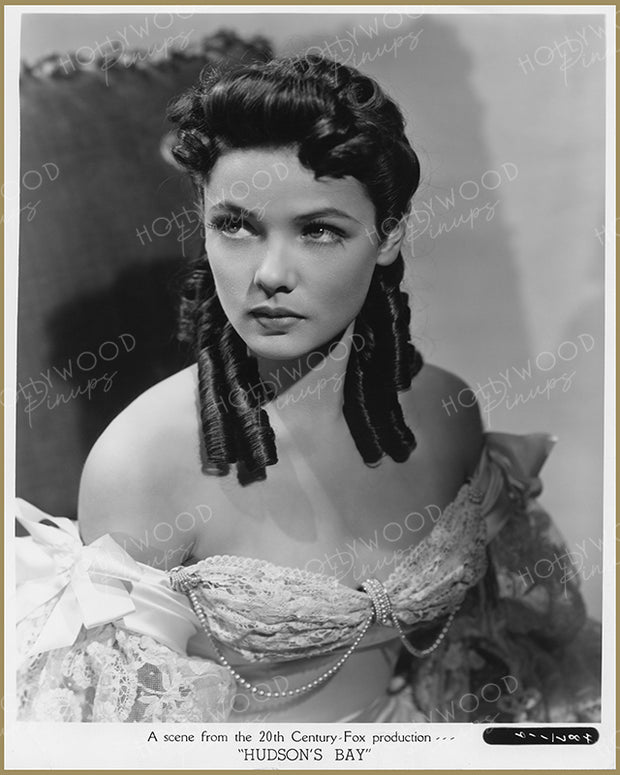 Gene Tierney in HUDSON’S BAY 1940 | Hollywood Pinups Color Prints