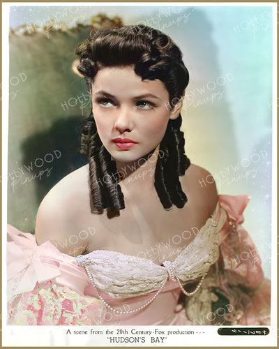 Gene Tierney in HUDSON’S BAY 1940 | Hollywood Pinups Color Prints