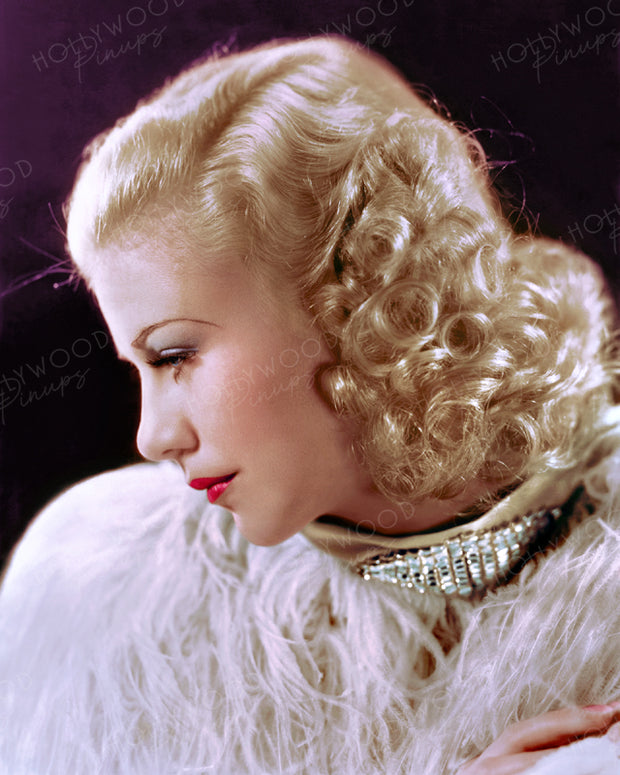 Ginger Rogers Dazzling Profile 1935 | Hollywood Pinups | Film Star Colour and B&W Prints