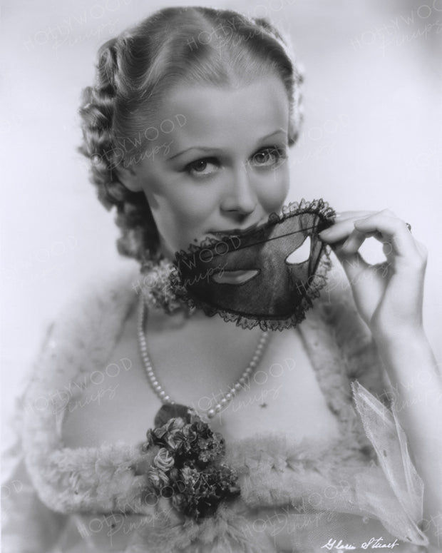 Gloria Stuart Lace Mask 1935 | Hollywood Pinups | Film Star Colour and B&W Prints