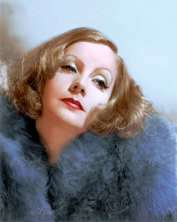 Greta Garbo Blue Fox 1931 | Hollywood Pinups | Film Star Colour and B&W Prints