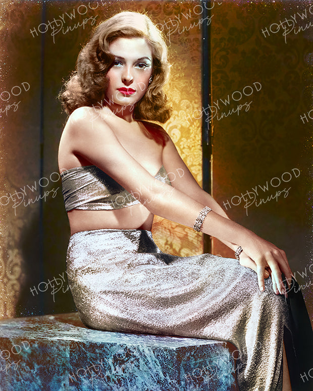 Jane Greer Silver Shimmer 1946 | Hollywood Pinups Color Prints