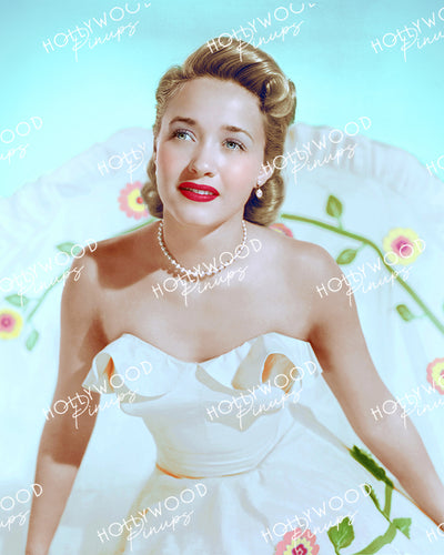 Jane Powell Strapless Dress 1950 | Hollywood Pinups Color Prints