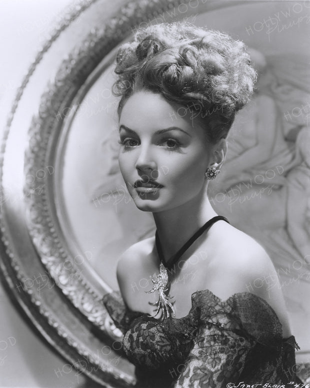 Janet Blair Breathtaking Beauty 1944 | Hollywood Pinups | Film Star Colour and B&W Prints