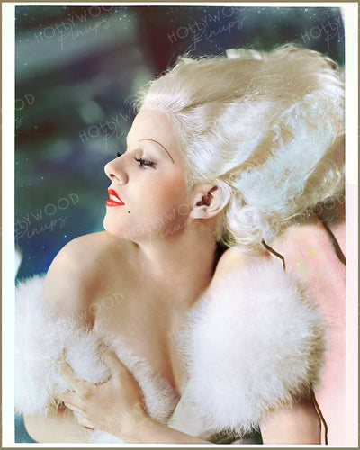 Jean Harlow DINNER AT EIGHT 1933 Sultry Profile | Hollywood Pinups Color Prints