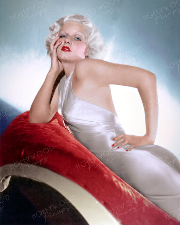 Jean Harlow Slinky Satin 1933 | Hollywood Pinups | Film Star Colour and B&W Prints