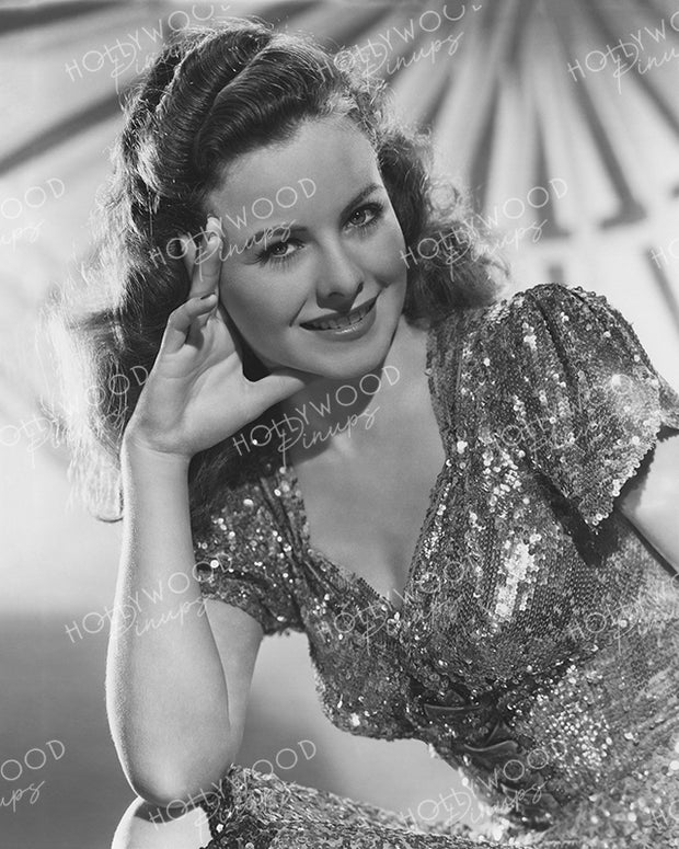 Jeanne Crain Glittering Sequins 1944 | Hollywood Pinups Color Prints