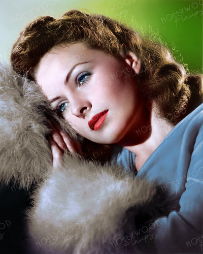 Jeanne Crain Dreamy Gaze 1945 | Hollywood Pinups | Film Star Colour and B&W Prints