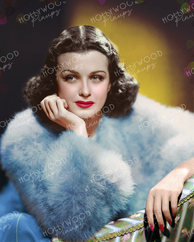 Joan Bennett Luxurious Fur 1938 | Hollywood Pinups Color Prints