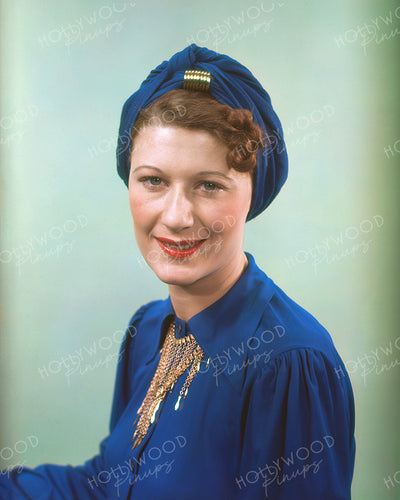 Joan Davis Glamour Turban 1939 | Hollywood Pinups | Film Star Color and B&W Prints