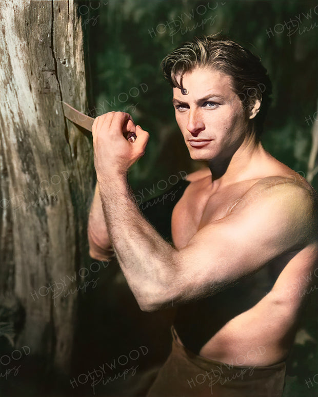 Lex Barker in TARZAN'S MAGIC FOUNTAIN 1949 | Hollywood Pinups Color Prints