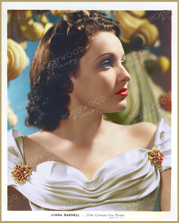 Linda Darnell Heavenly Profile 1939 | Hollywood Pinups Color Prints