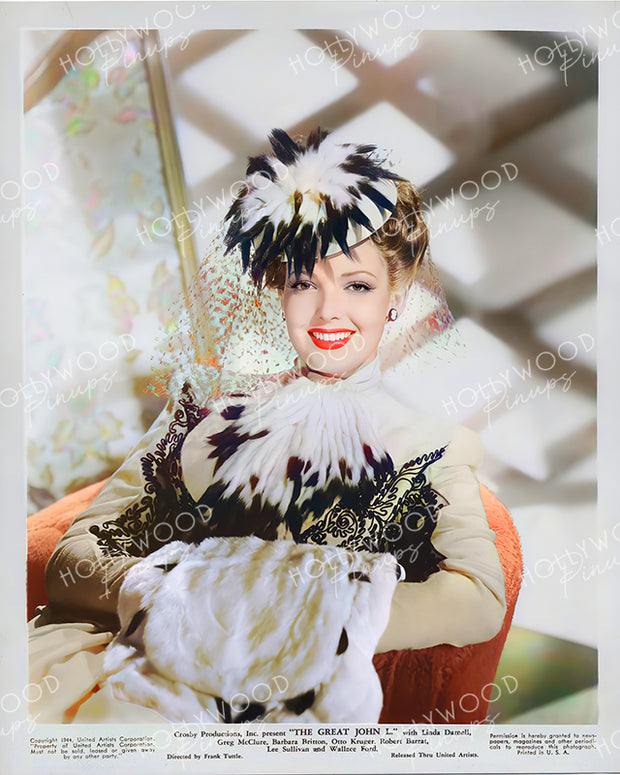 Linda Darnell in THE GREAT JOHN L. 1945 | Hollywood Pinups Color Prints