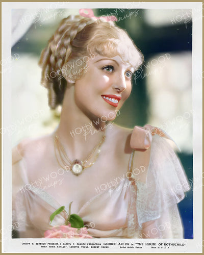 Loretta Young THE HOUSE OF ROTHSCHILD 1934 | Hollywood Pinups Color Prints