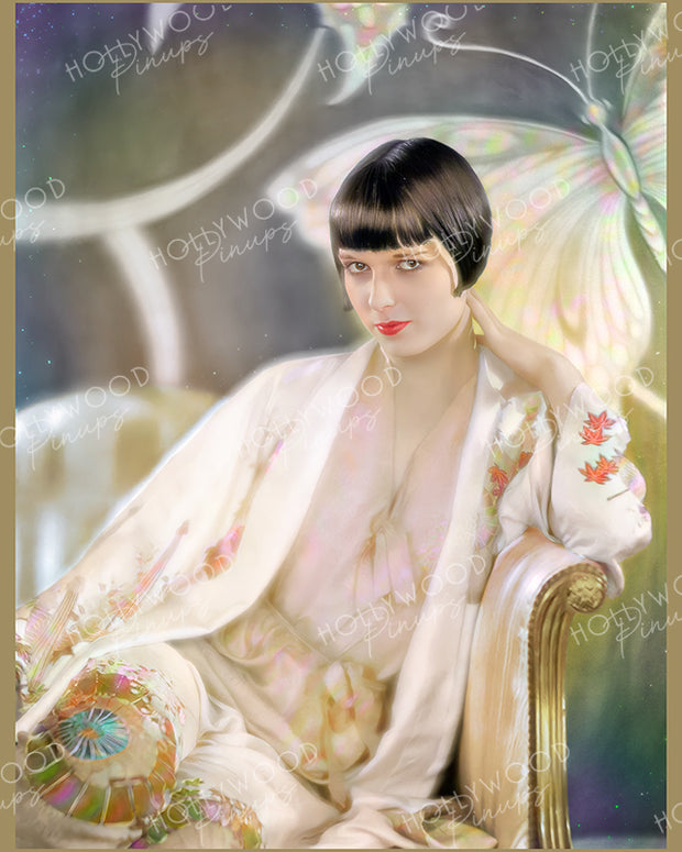 Louise Brooks Butterfly Beauty 1928 by RICHEE | Hollywood Pinups Color Prints
