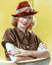 Lucille Ball Slick Fedora 1936 by ERNEST BACHRACH | Hollywood Pinups Color Prints