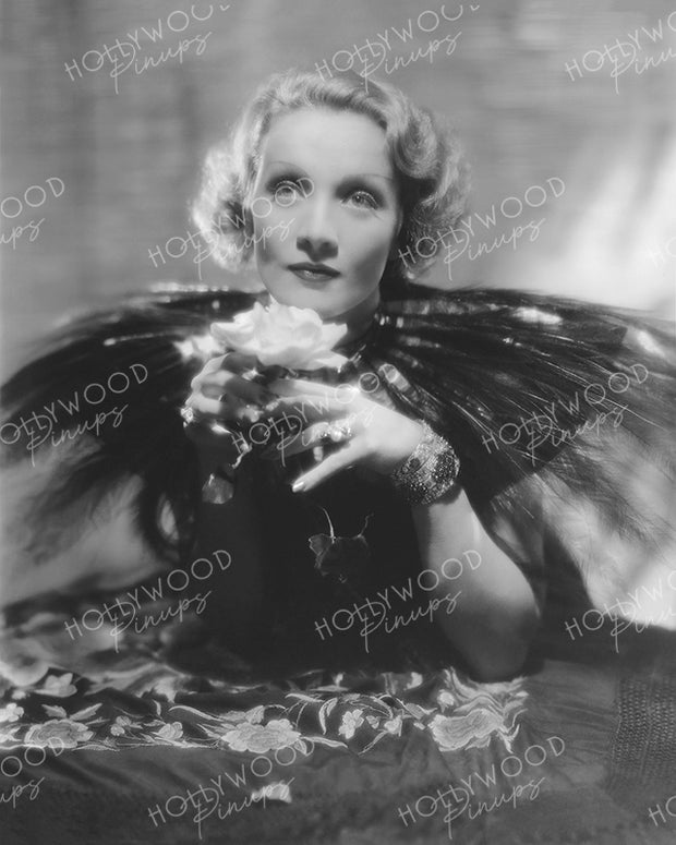 Marlene Dietrich Floral Angel 1934 by EUGENE RICHEE | Hollywood Pinups Color Prints