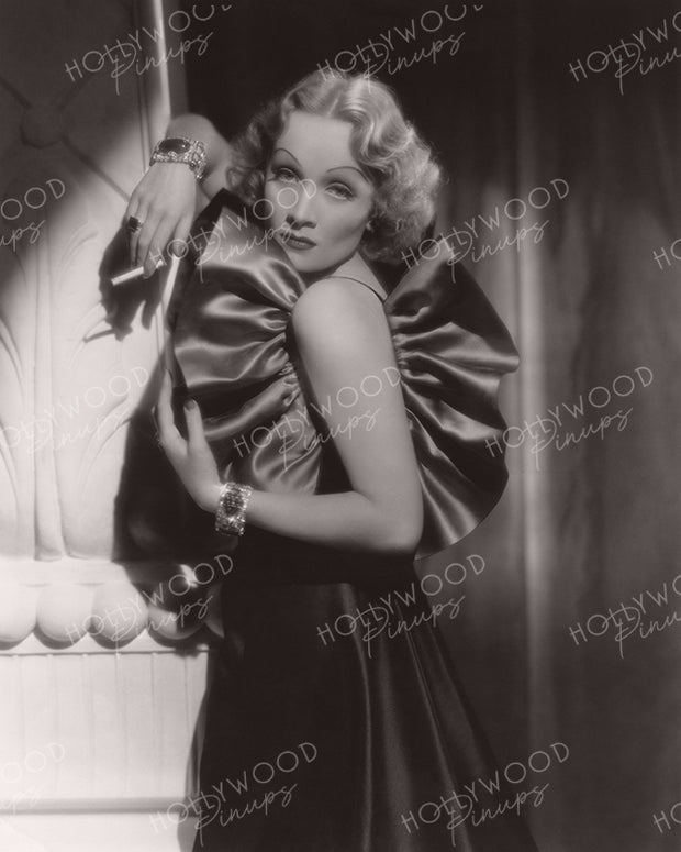 Marlene Dietrich Sensual Satin 1935 | Hollywood Pinups Color Prints