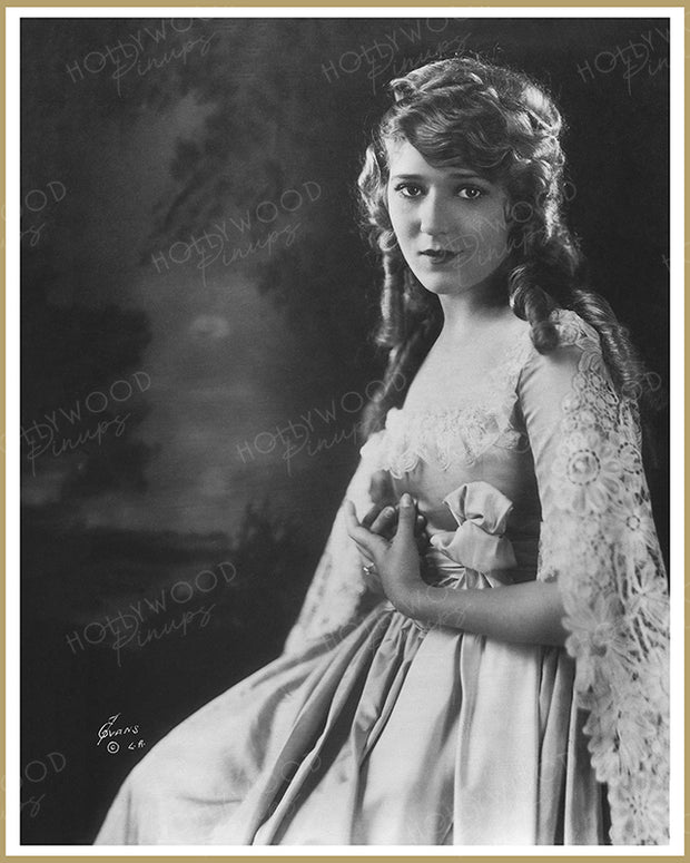 Mary Pickford Moonlit Maiden by EVANS STUDIO 1918 | Hollywood Pinups Color Prints