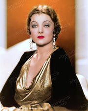 Myrna Loy Gold Elegance 1933 | Hollywood Pinups | Film Star Colour and B&W Prints