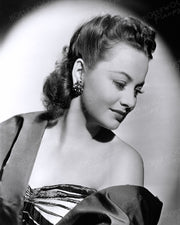 Olivia de Havilland Blue Satin 1945 | Hollywood Pinups | Film Star Colour and B&W Prints