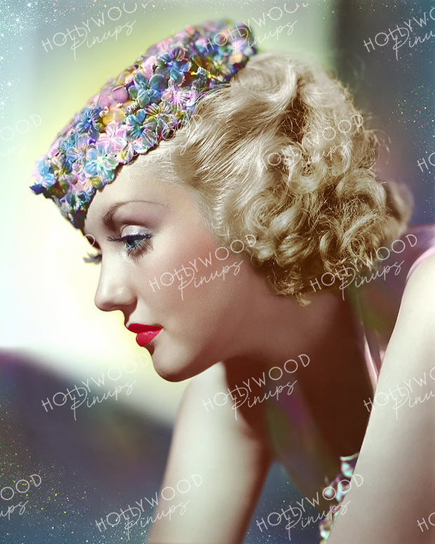 Phyllis Brooks Floral Angel 1934 by BOB COBURN | Hollywood Pinups Color Prints
