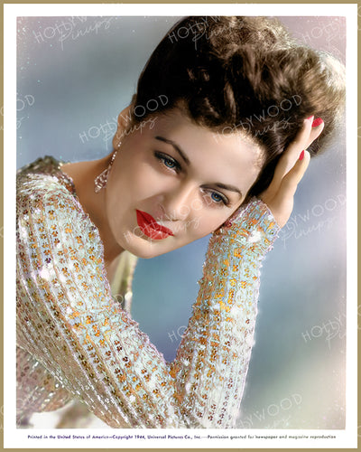 Ramsay Ames Sparkling Beauty 1944 | Hollywood Pinups Color Prints