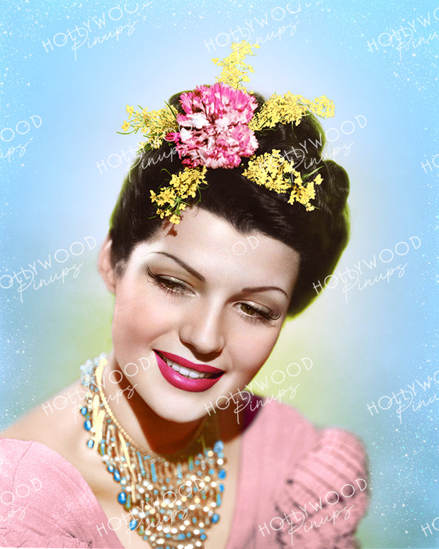 Rita Hayworth Exotic Glamour 1939 | Hollywood Pinups Color Prints
