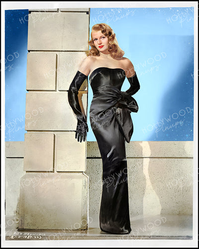 Rita Hayworth GILDA 1946 Black Satin | Hollywood Pinups Color Prints