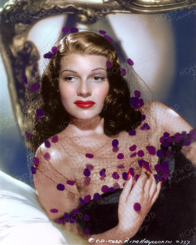 Rita Hayworth Netty Veil 1941 | Hollywood Pinups | Film Star Colour and B&W Prints