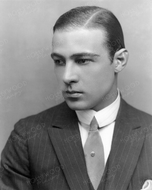 Rudolph Valentino Silver Tie 1923 | Hollywood Pinups | Film Star Colour and B&W Prints