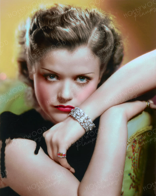 Simone Simon by GENE KORNMAN 1936 | Hollywood Pinups | Film Star Colour and B&W Prints