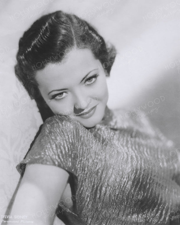 Sylvia Sidney Silver Shimmer 1934 | Hollywood Pinups | Film Star Colour and B&W Prints