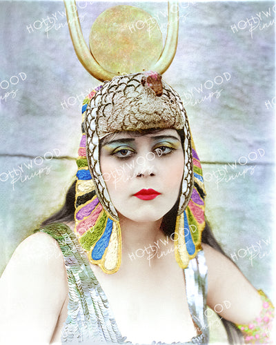 Theda Bara CLEOPATRA 1917 Falcon Crown | Hollywood Pinups Color Prints