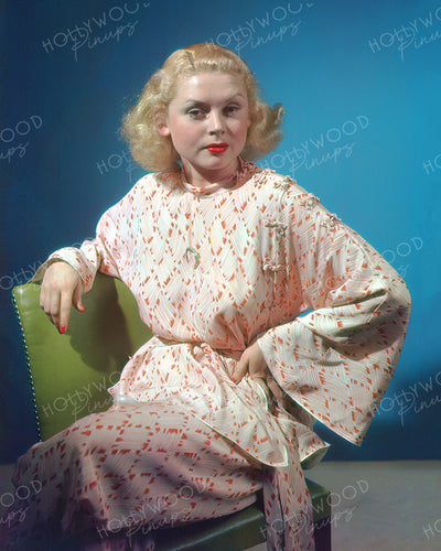 Toby Wing Relaxed Glamour 1937 | Hollywood Pinups | Film Star Color and B&W Prints