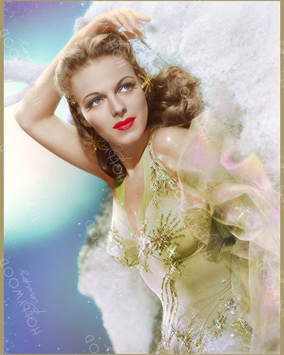 Vera Zorina Glittering Glamour by SCHAFER 1943 | Hollywood Pinups Color Prints