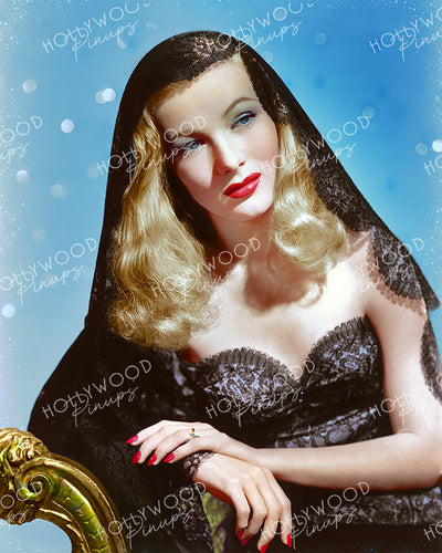 Veronica Lake Sensual Lace 1942 by HURRELL | Hollywood Pinups Color Prints