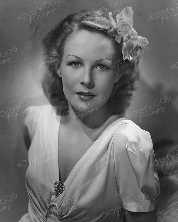 Wendy Barrie in PRESCRIPTION FOR ROMANCE 1937 by George Hurrell | Hollywood Pinups Color Prints