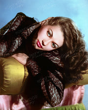 Yvonne De Carlo Lustrous Locks 1949 | Hollywood Pinups | Film Star Colour and B&W Prints