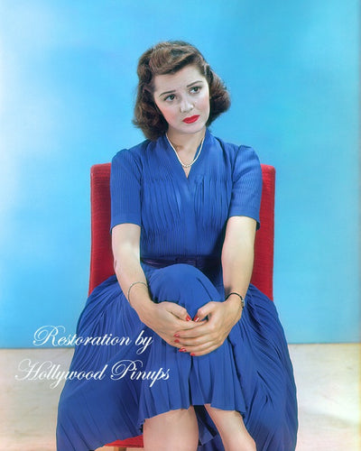 Ann Rutherford Blue Belle 1939 | Hollywood Pinups | Film Star Colour and B&W Prints