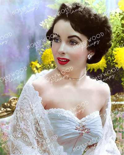 Elizabeth Taylor Lace Glamour 1949 | Hollywood Pinups Color Prints