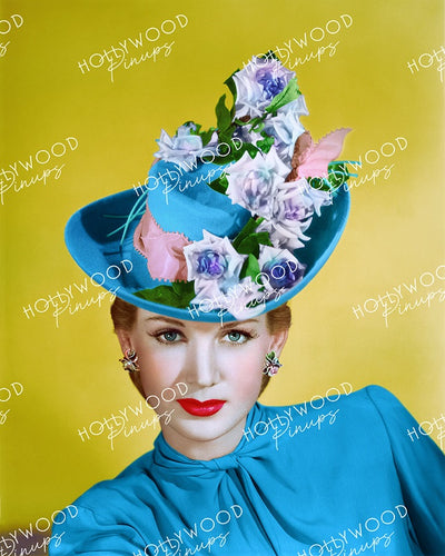 Louise Allbritton Blue Felt 1945 by RAY JONES | Hollywood Pinups Color Prints