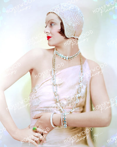 Myrna Loy Dazzling Profile 1930 by AUTREY | Hollywood Pinups Color Prints
