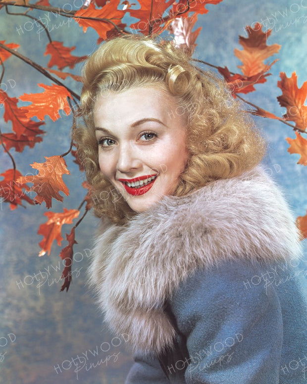 Carole Landis Autumn Leaves 1941 | Hollywood Pinups | Film Star Colour and B&W Prints