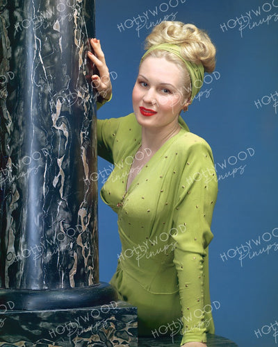 Virginia Mayo Dazzling Blonde 1944 | Hollywood Pinups | Film Star Colour and B&W Prints