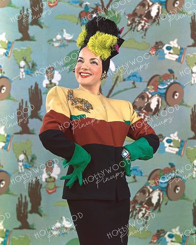 Carmen Miranda Colorful Suit 1942 | Hollywood Pinups | Film Star Colour and B&W Prints